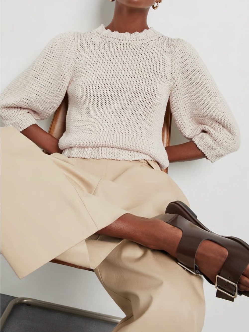 G. Label by Goop One and Done Puff Sleeve Sweater - Picture 6 of 6
